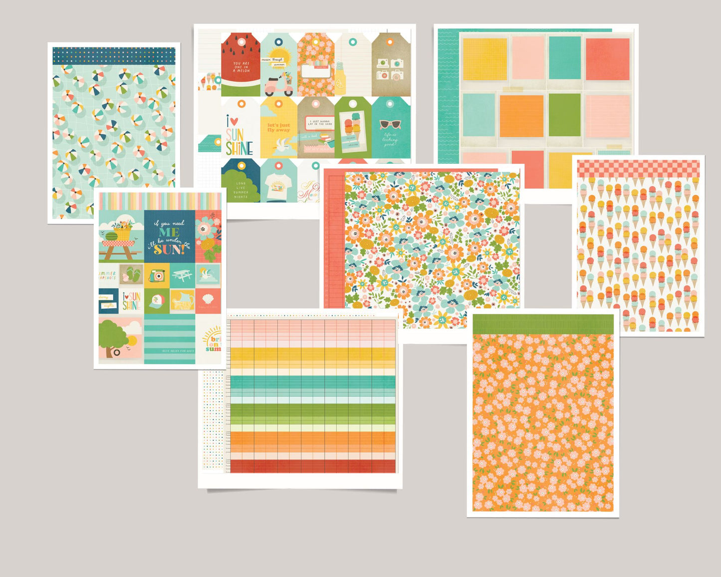 Simple Stories Summer Snapshots Patterned Paper Bundle