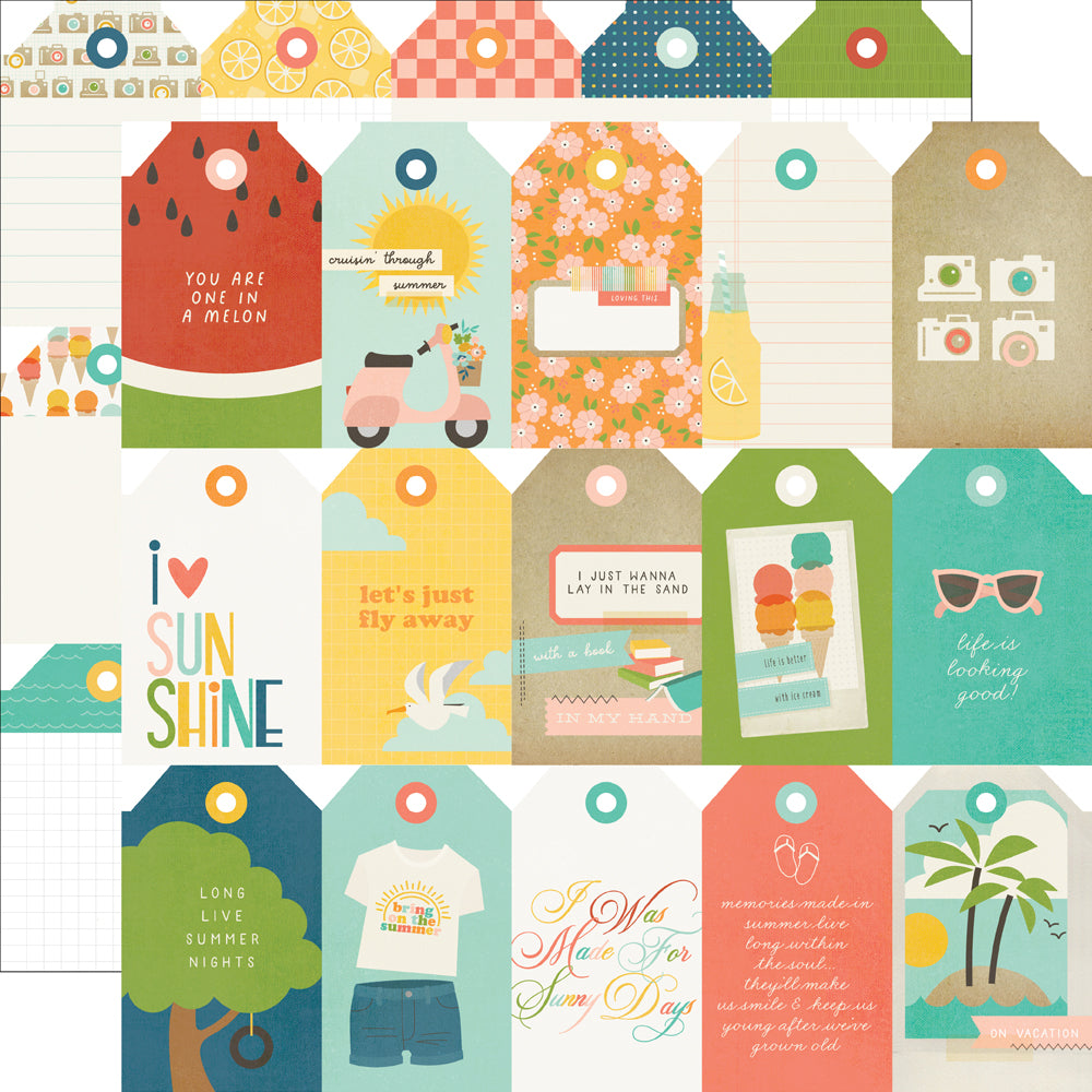 Simple Stories Summer Snapshots Paper + Sticker Bundle