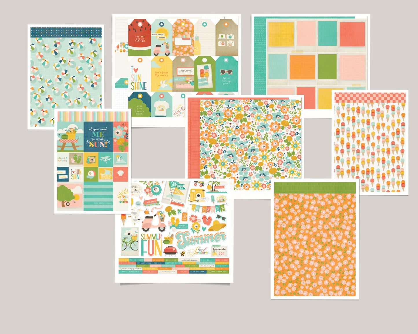 Simple Stories Summer Snapshots Paper + Sticker Bundle