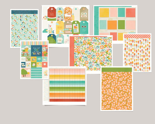 Simple Stories Summer Snapshots Patterned Paper Bundle